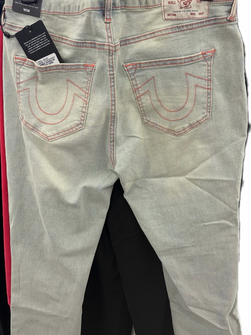 True Religion Women’s Light Wash Capri Jeans - Light Blue